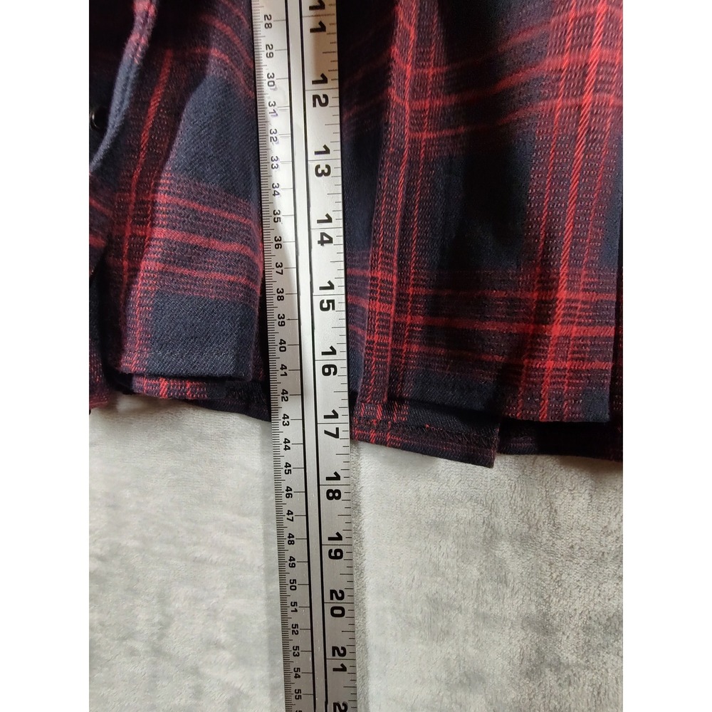 Chouyatou Red Black Plaid Pleated Mini Skirt Punk Gothic Harness Straps Small - Picture 6 of 10